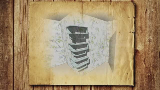 Как обыграть угол стены полками