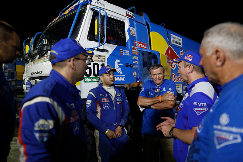 Команда «КАМАЗ-мастер» на ралли «Дакар-2017». 12 января