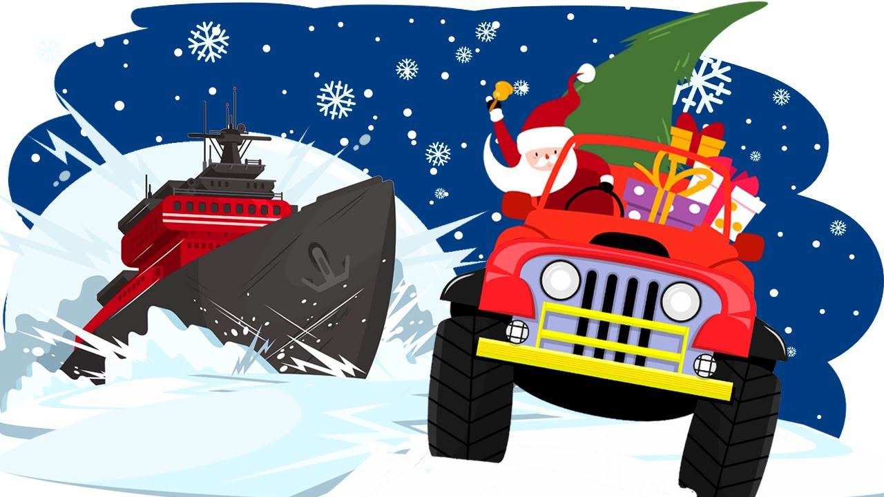 Зимние машины - Приключения на северном полюсе - Мультики для детей