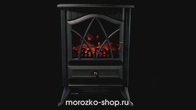 Светодиодный камин ШЕМИНЭ, чёрный, имитация живого пламени,41х54 см, 480887