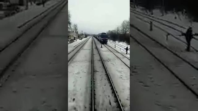 вид из кабины машиниста