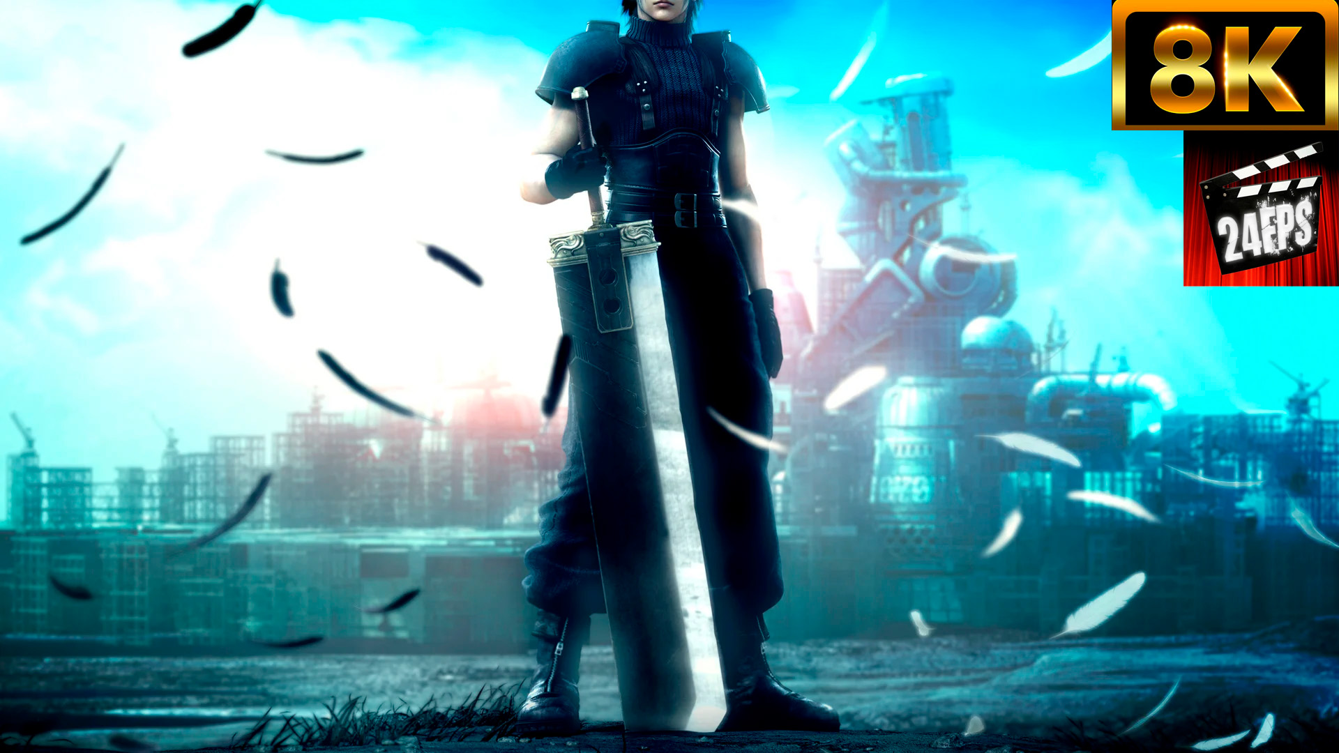 Crisis Core Final Fantasy 7 (2007) - All CGI Cinematics (  Special  8K)