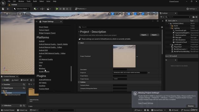 1. Downloading UE5, Marketplace assets & Creating Project