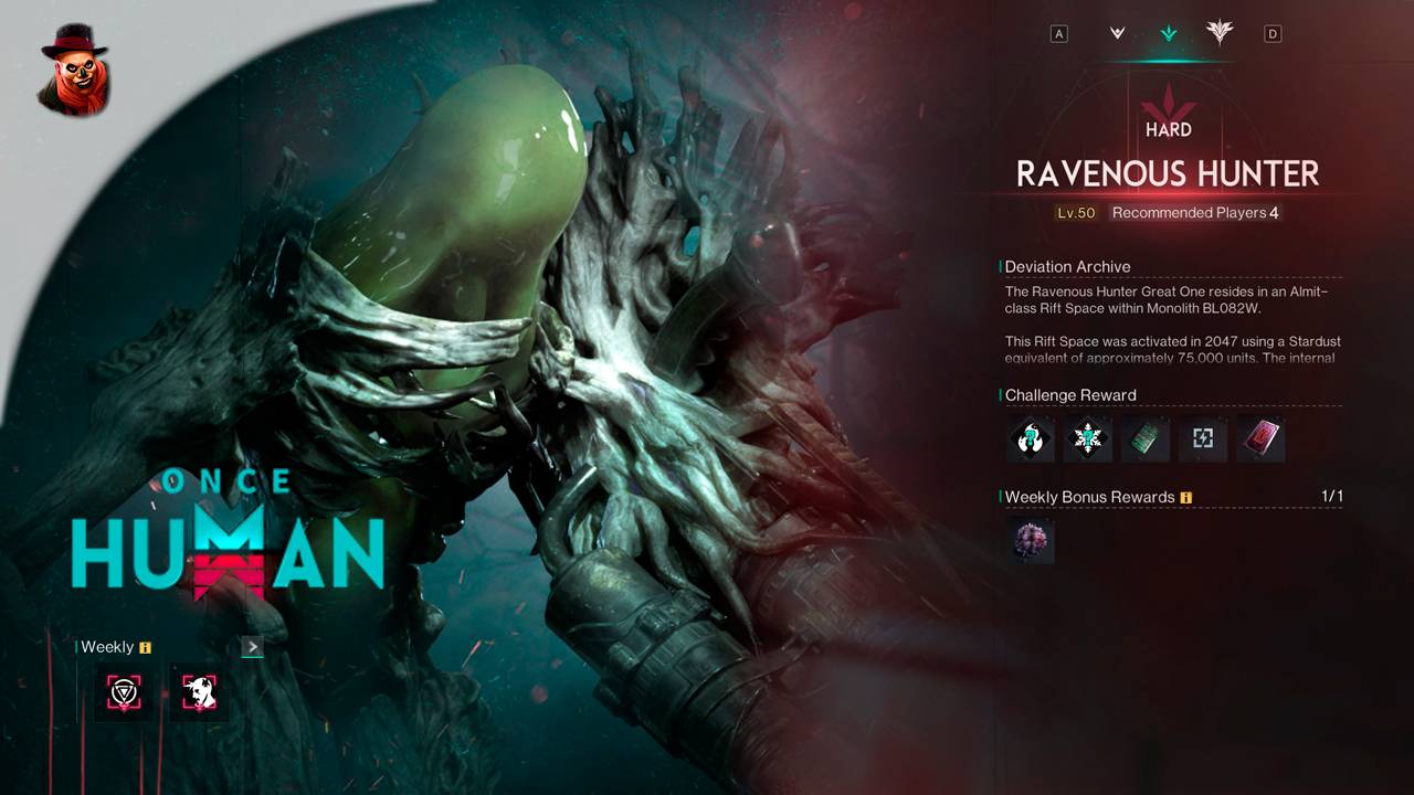 Once Human - Ravenous Hunter (hard)