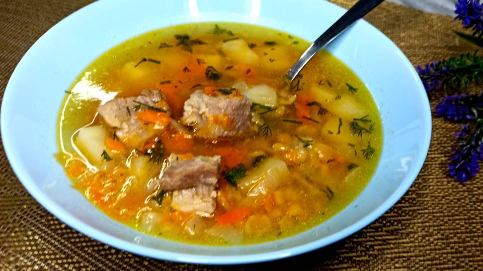 ГОРОХОВЫЙ СУП с говядиной. Съедается до последней ложки, Вкуснятина! Готовлю в скороварке