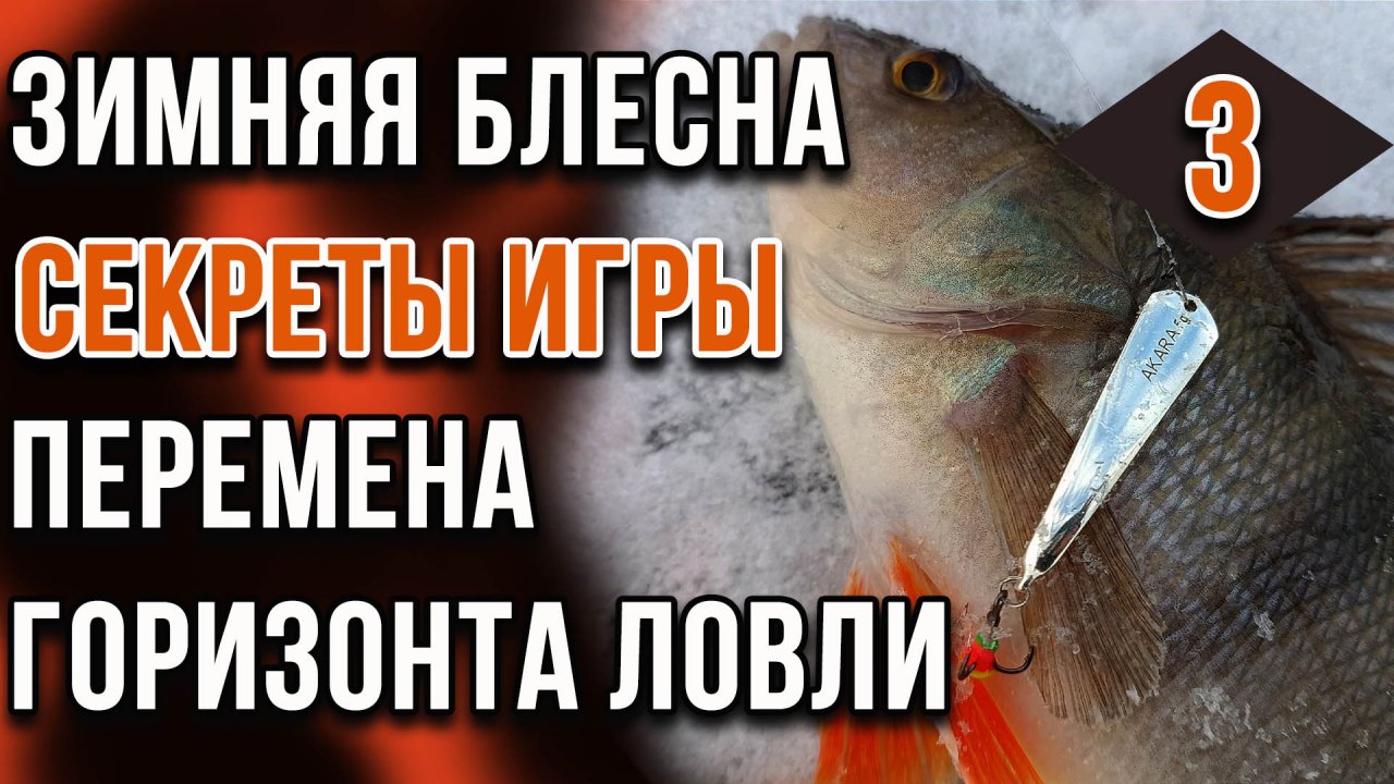 Зимняя блесна, секреты игры. Часть 03. Перемена горизонта ловли.