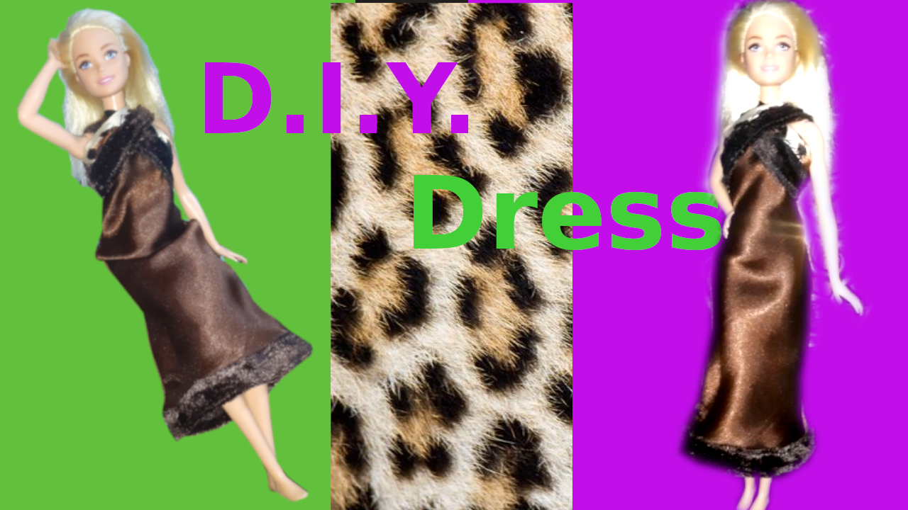 Шоколадное платье-комбинация для Барби