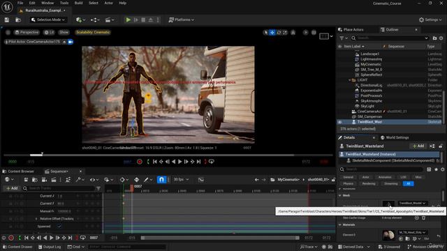 1. Add Character & animations