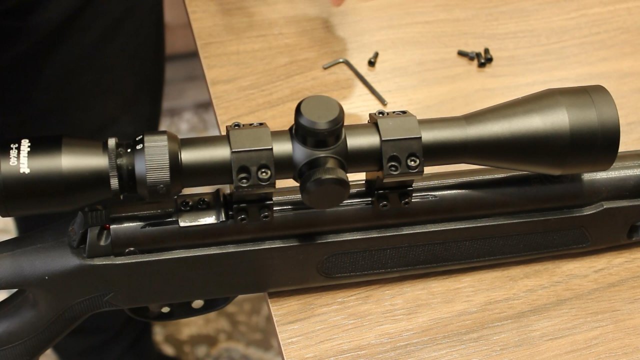 Установка оптического прицела на пневматику хатсан страйкер эдж.