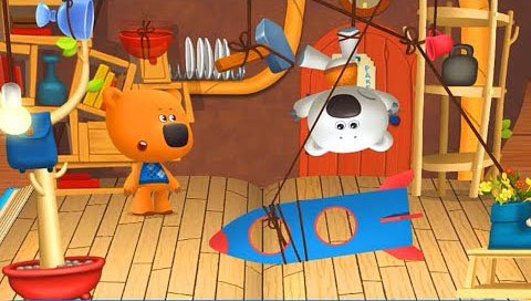 Детский уголок / Kids'Corner Мишки - Ми-ми-мишки Звездное небо. Мультик-Игра с Кешей и Тучкой