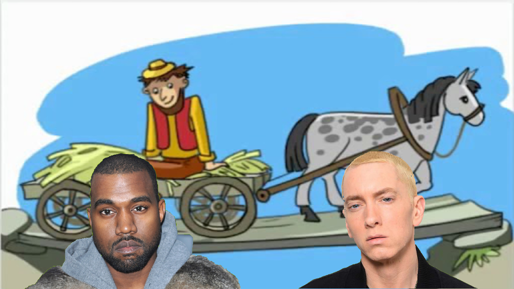 Ехал Грека через реку скороговорка с Эминемом и Кэни Уэстом