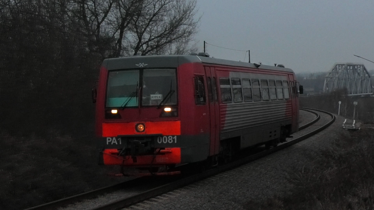 РА1-0081 сообщением Ливны-1 — Курск делает остановку на о.п. 69 км