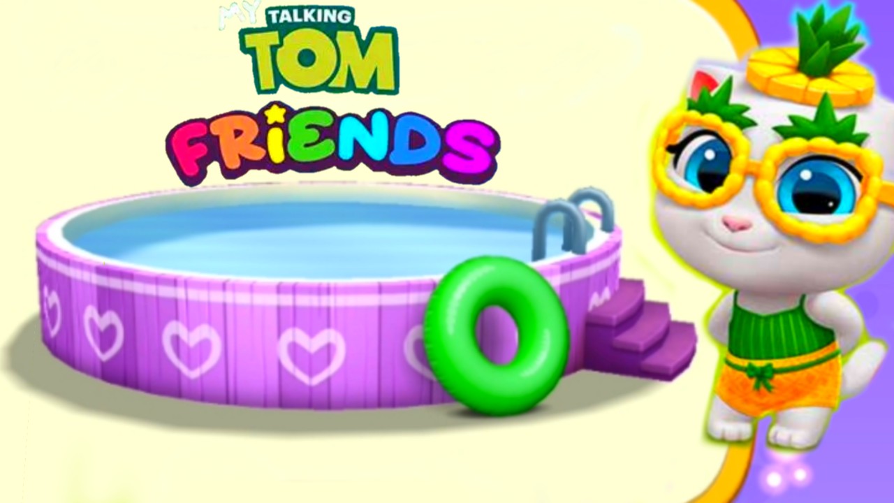 НОВЫЙ БАССЕЙН - Мой Говорящий Том и его Друзья #4 - Мульт игра для детей