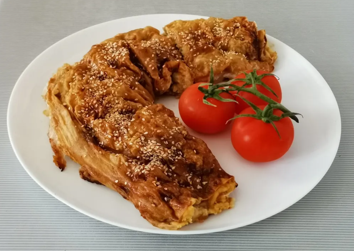 Новинка!!! Рулет из картофельного пюре, мяса и армянского лаваша! Картофельный рулет с мясом.