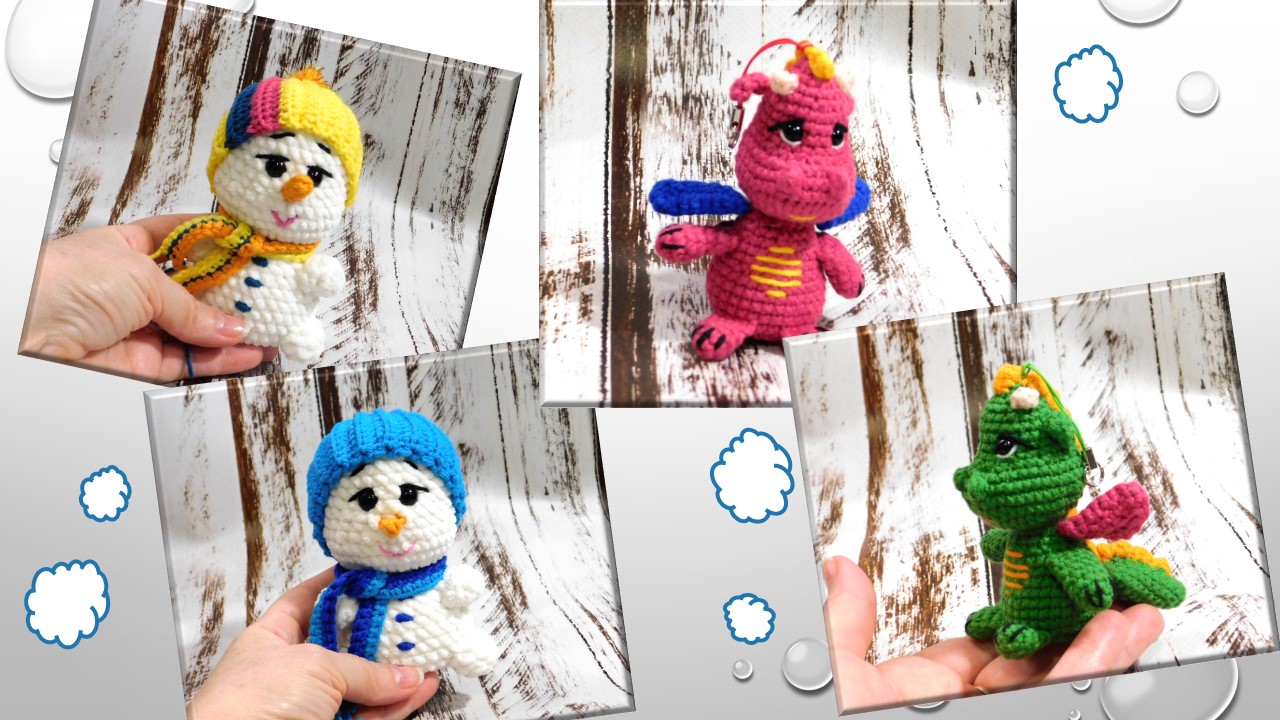 СНЕГОВИКИ К НОВОМУ ГОДУ ☃⛄? // ДРАКОШИ ТОЖЕ, НО К ВОСТОЧНОМУ ??