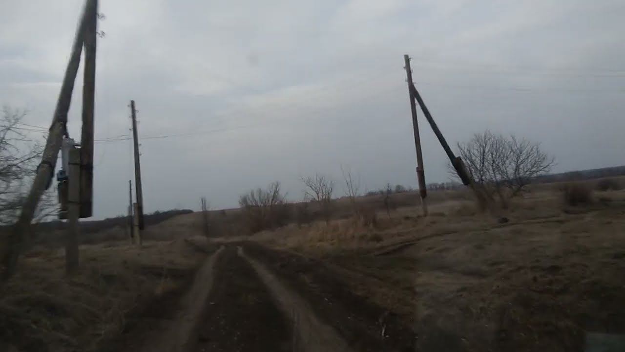 Село Гривки, Турковский район. Дорога на Макарово.