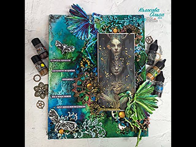 Холст. Процесс. Сухие краски.