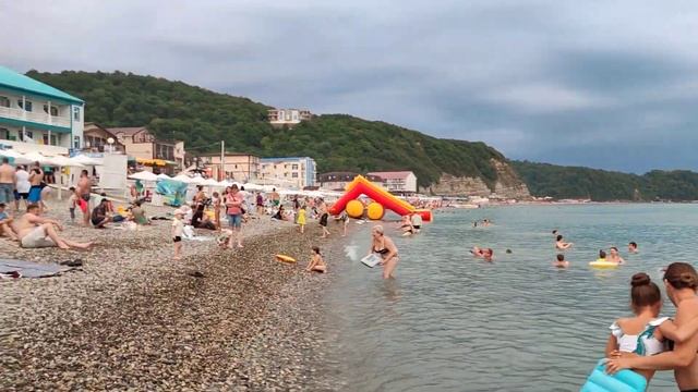 #НОВОМИХАЙЛОВСКИЙ, ПОГОДА, ТЕМПЕРАТУРА ВОДЫ 16.07.22, ВЕЧЕР..mp4