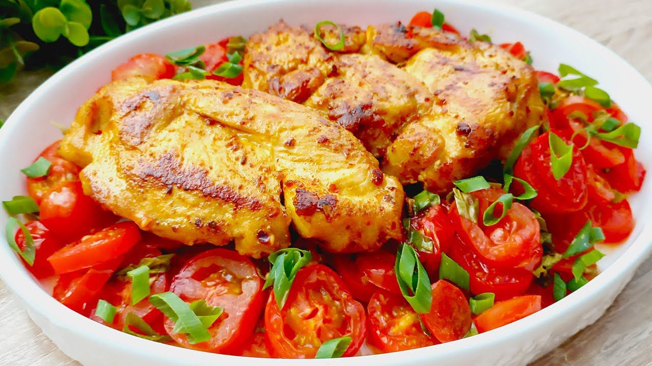 Быстрый и легкий ужин из куриной грудки! Невероятно простое, доступное и вкусное блюдо!