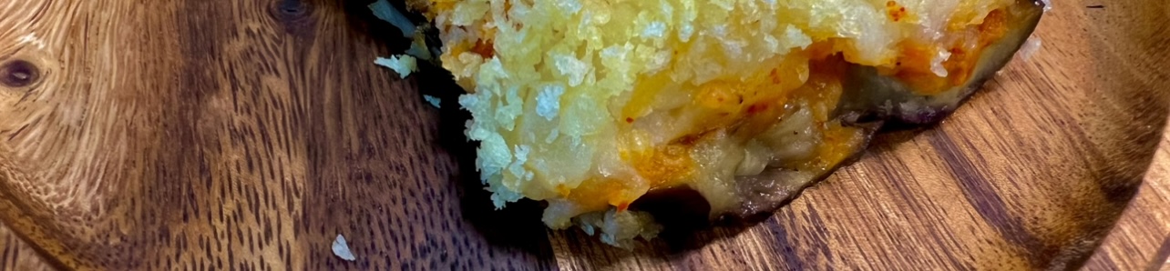 Запеченные баклажаны с картофельным пюре- нежные внутри, хрустят снаружи!