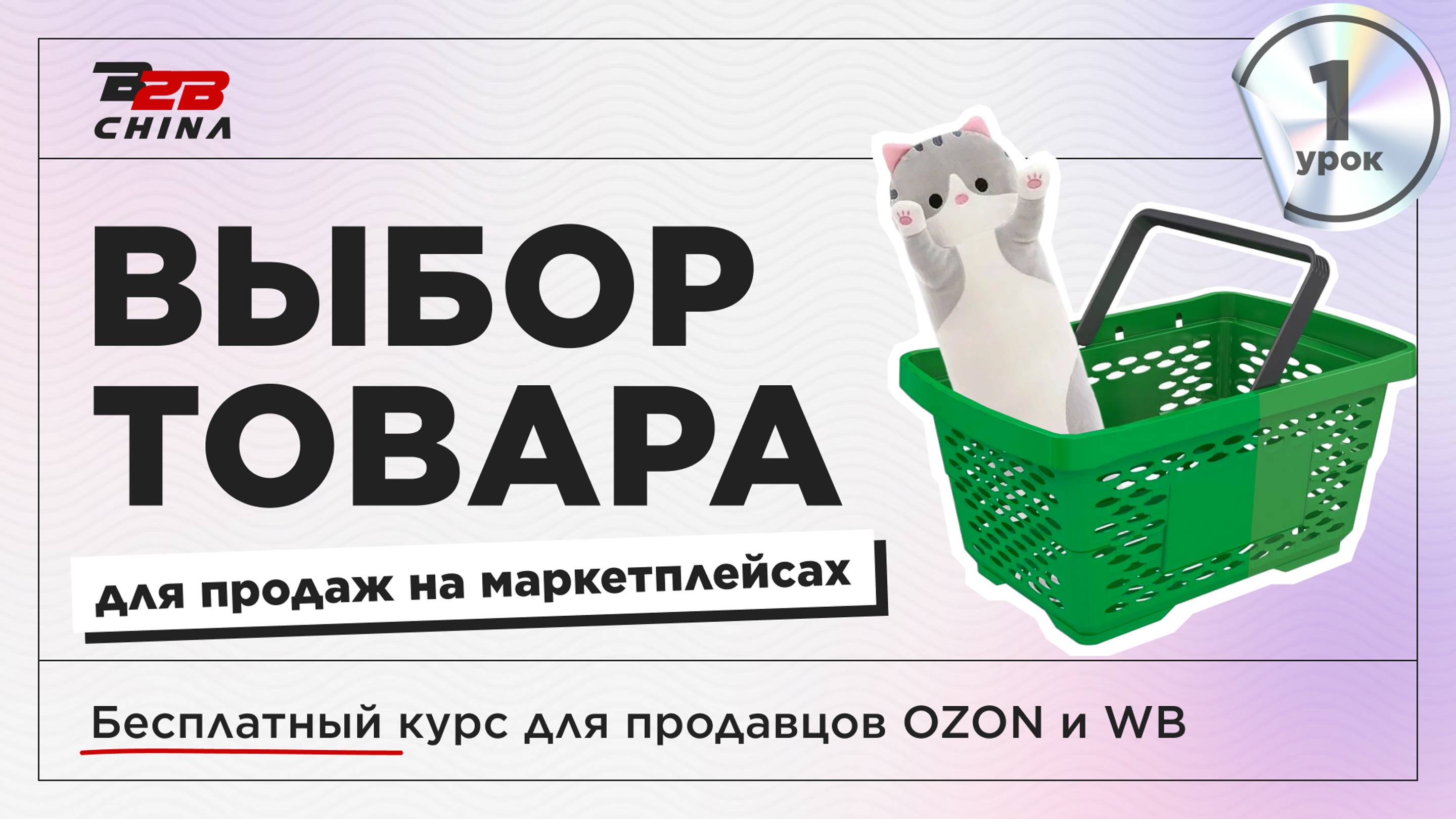 Урок 1 | Выбор товара | Бесплатный курс по маркетплейсам Ozon и Wildberries | B2B-China