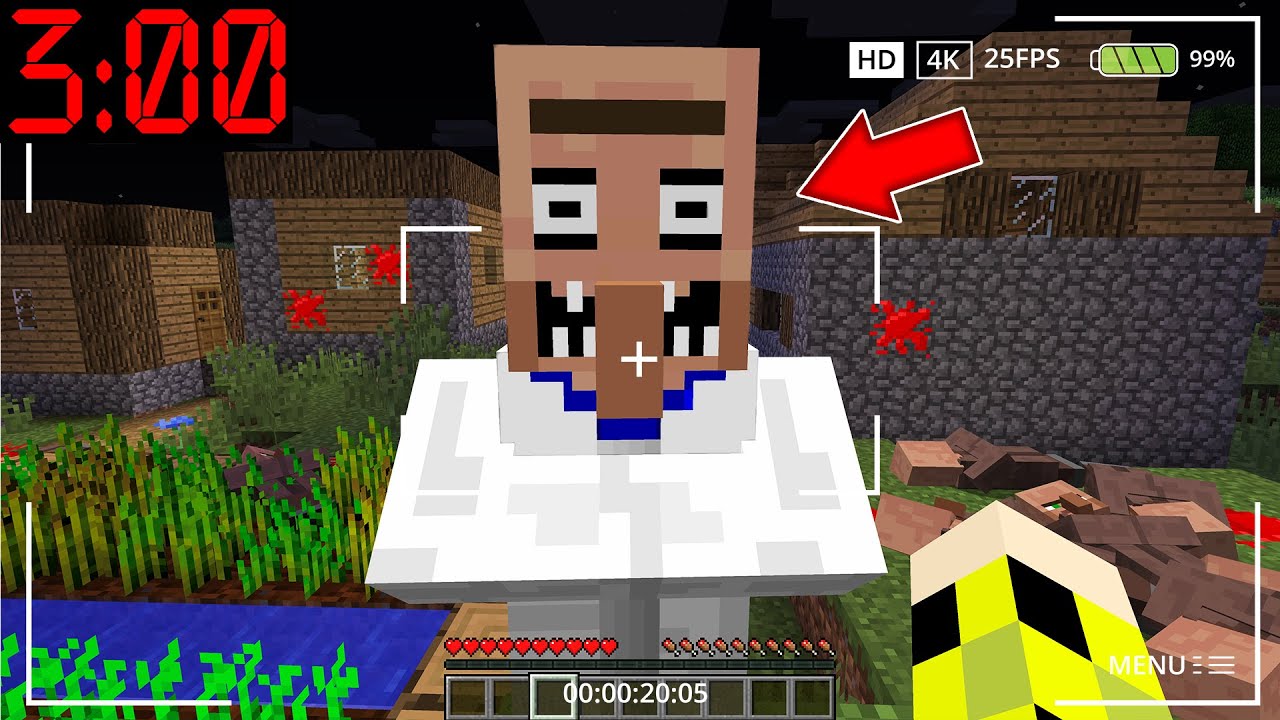 Что случилось в этой деревне ЖИТЕЛЕЙ в 3 часа ночи в майнкрафт? HORROR STORY MINECRAFT