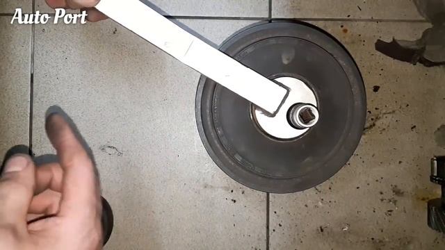 Замена демпферного шкива коленвала Форд Транзит 2.2 TDCI