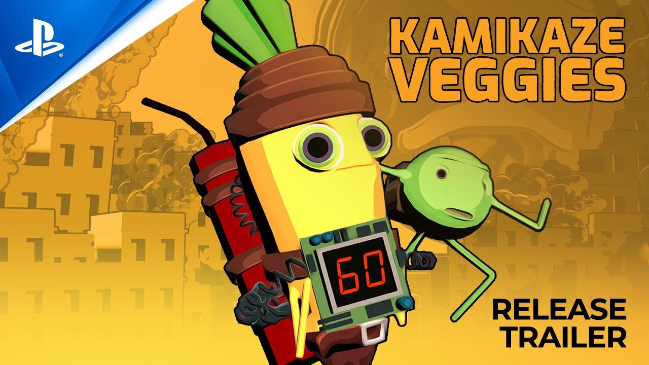 Kamikaze Veggies - Release Trailer   PS5 & PS4 Games
