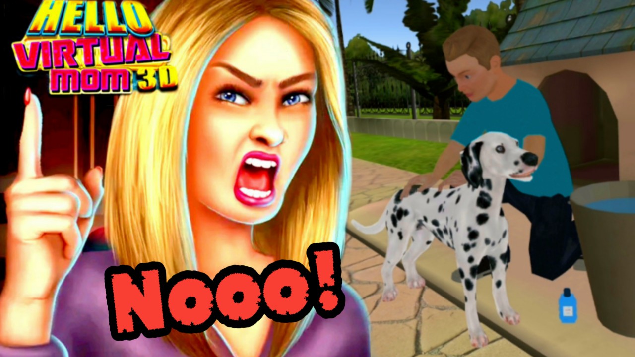 ИГРА ПРИВЕТ МАМА - Родители не Разрешили Мыть собаку - Розыгрыш #9 - Мульт игра для детей