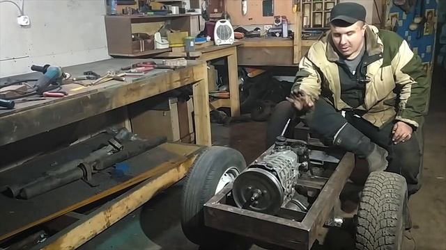 ПОСТАВИЛ КПП на МИНИ ТРАКТОР! Настраиваю угол поворота