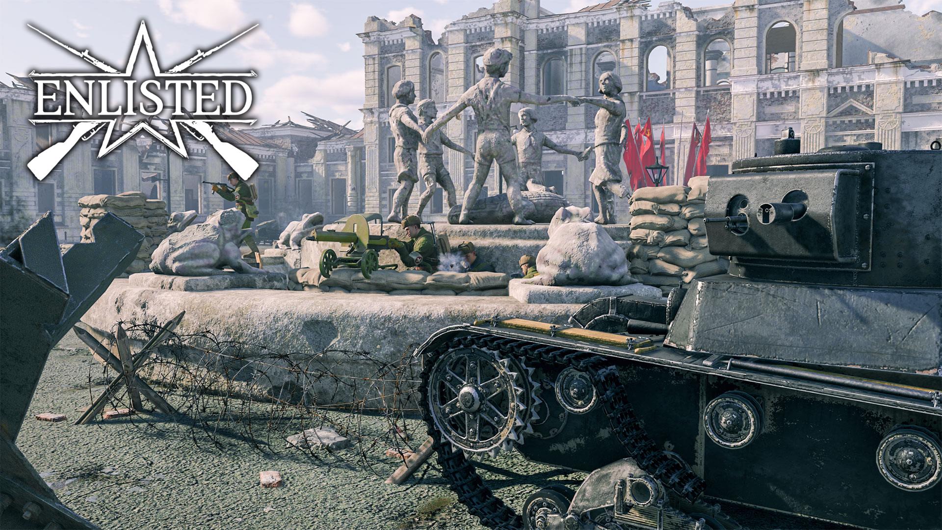 Enlisted - Коммунистическая улица (Уничтожение) Битва за Сталинград (Без комментариев)