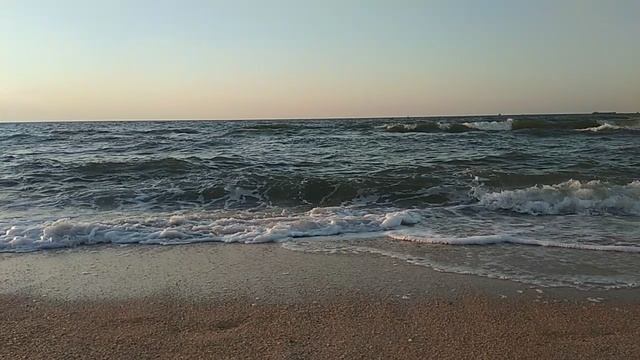 Вечернее купание на Азовском море.