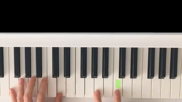 Красивая и Простая мелодия на пианино для начинающих