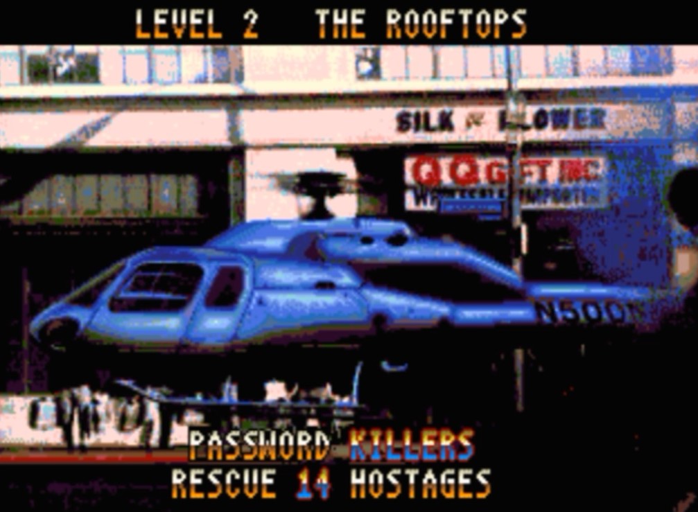 Sega Mega Drive 2 (Smd) 16-bit Predator 2 / Хищник 2 Уровень 2 Крыши домов / Level 2 The Rooftops