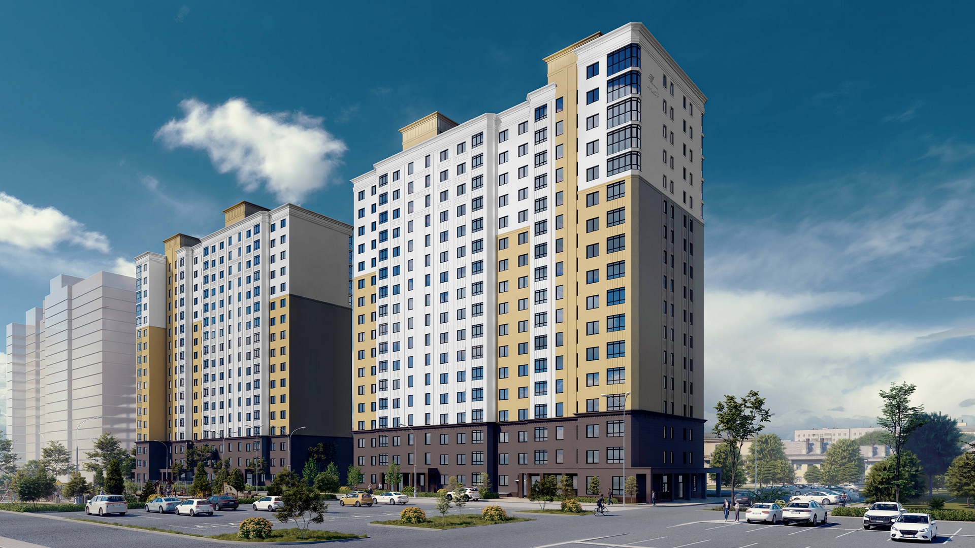 ЖК "Город времени", ГК "Андор". Три строящихся многоквартирных дома || Московский р-он || Март 2023