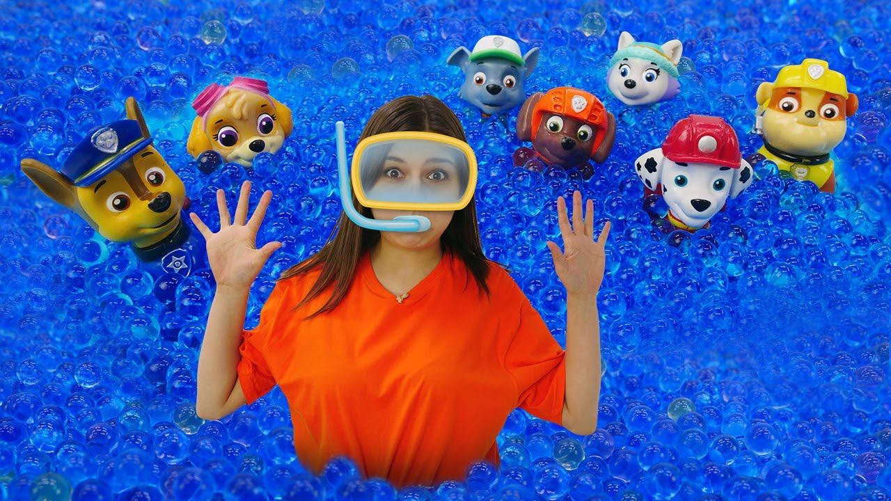 Щенячий патруль ПОТЕРЯЛИСЬ! Видео с игрушками из мультика. Тойклаб и щенки в аквапарке