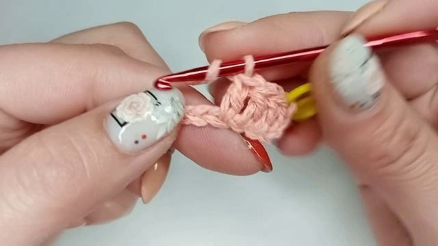 3 урок Столбики с одним накидом. Курс "Первые петельки"