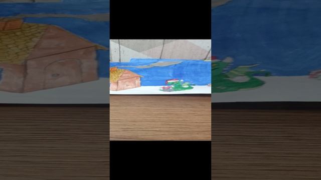 нарисовал новогодний рисунок к 2024