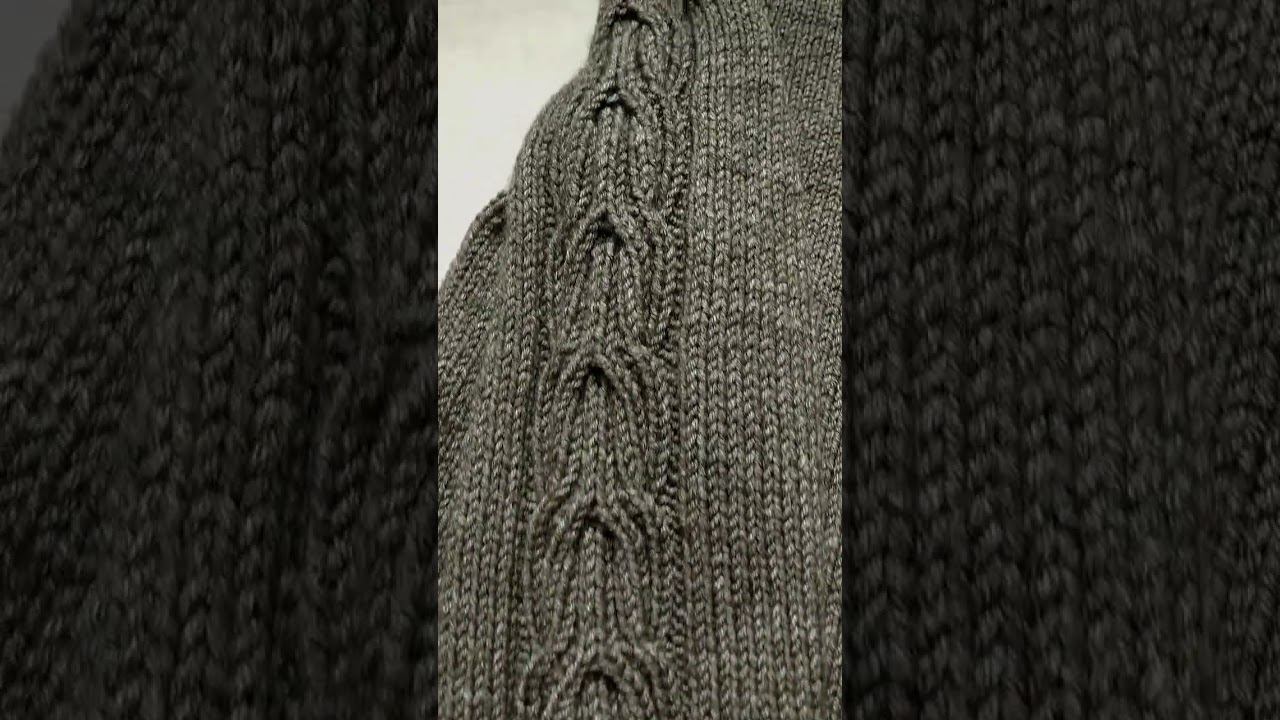 Мужской свитшот спицами #вязаниедлямужчин #мужскаяодежда