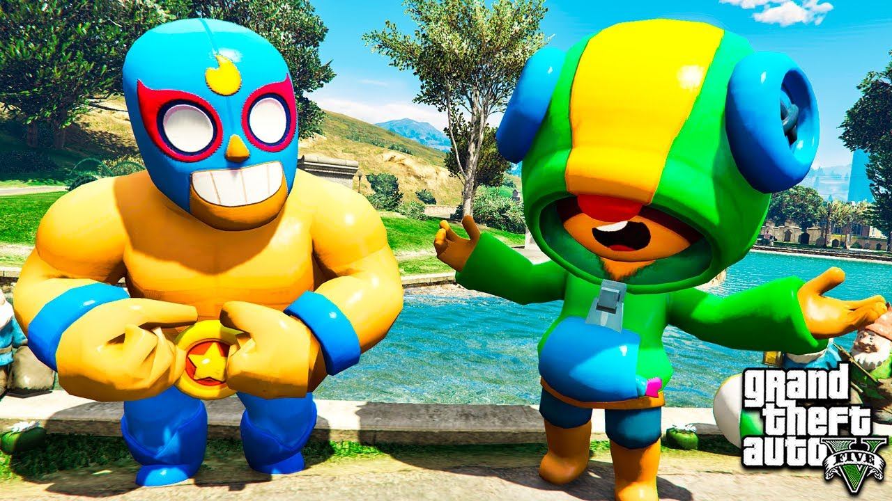 ГТА 5 МОДЫ ЭЛЬ ПРИМО ПРОТИВ ЛЕОНА БИТВА БРАВЛЕРОВ BRAWL STARS ОБЗОР МОДА В GTA 5! ИГРЫ ВИДЕО