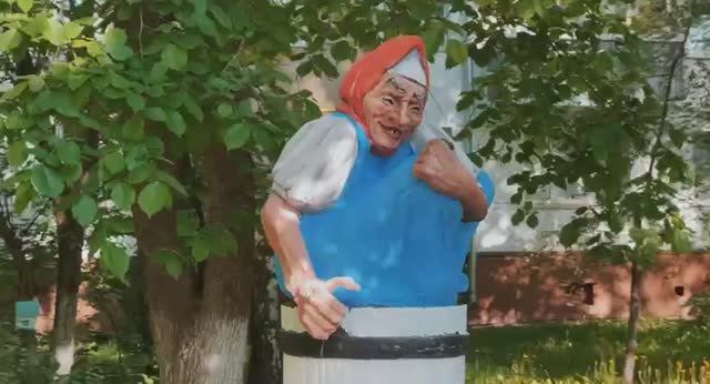 Реставрация фигуры Бабы Яги в Раменском