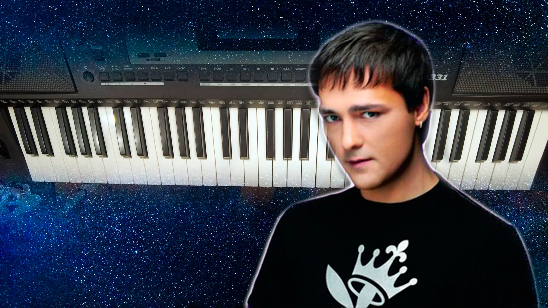 Как играть мелодию СЕДАЯ НОЧЬ – Ю.Шатунов на синтезаторе. Очень просто для начинающих