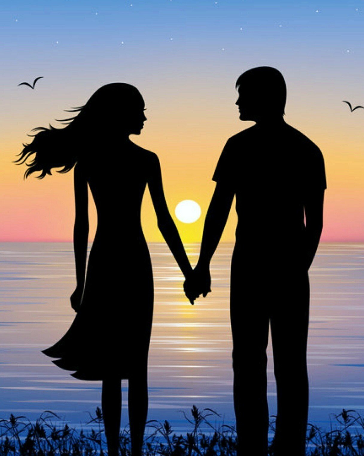 Мгновения любви на картинах художников.