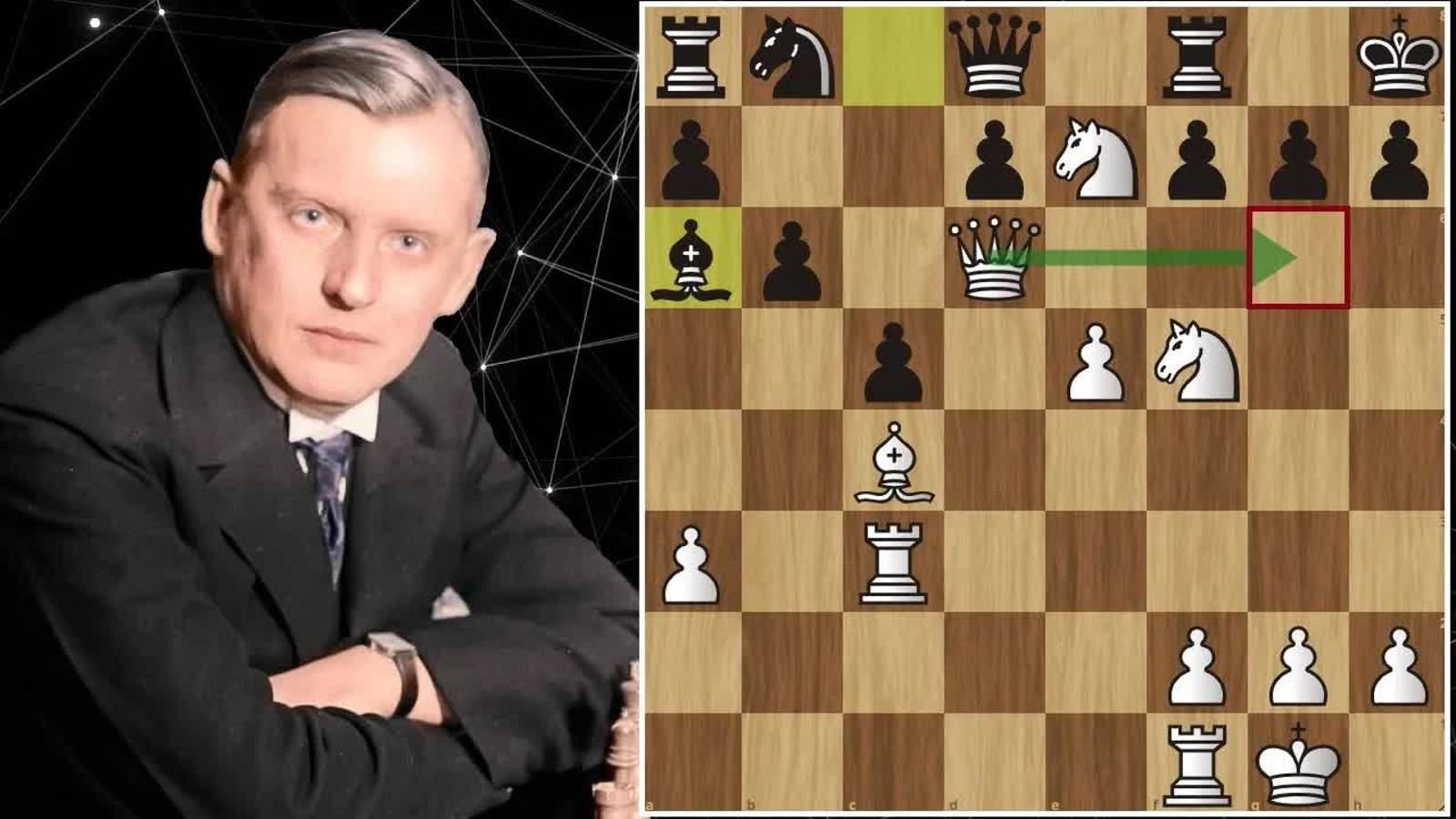 Алехин - Супико Фантастическая жертва ФЕРЗЯ в Северном гамбите ! Шахматы.