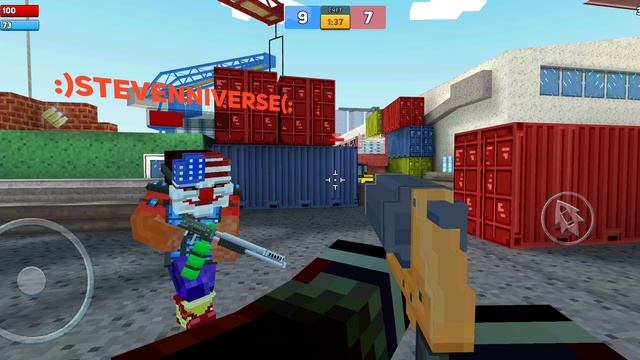 блок сити варс  играю в шутер 1против 3