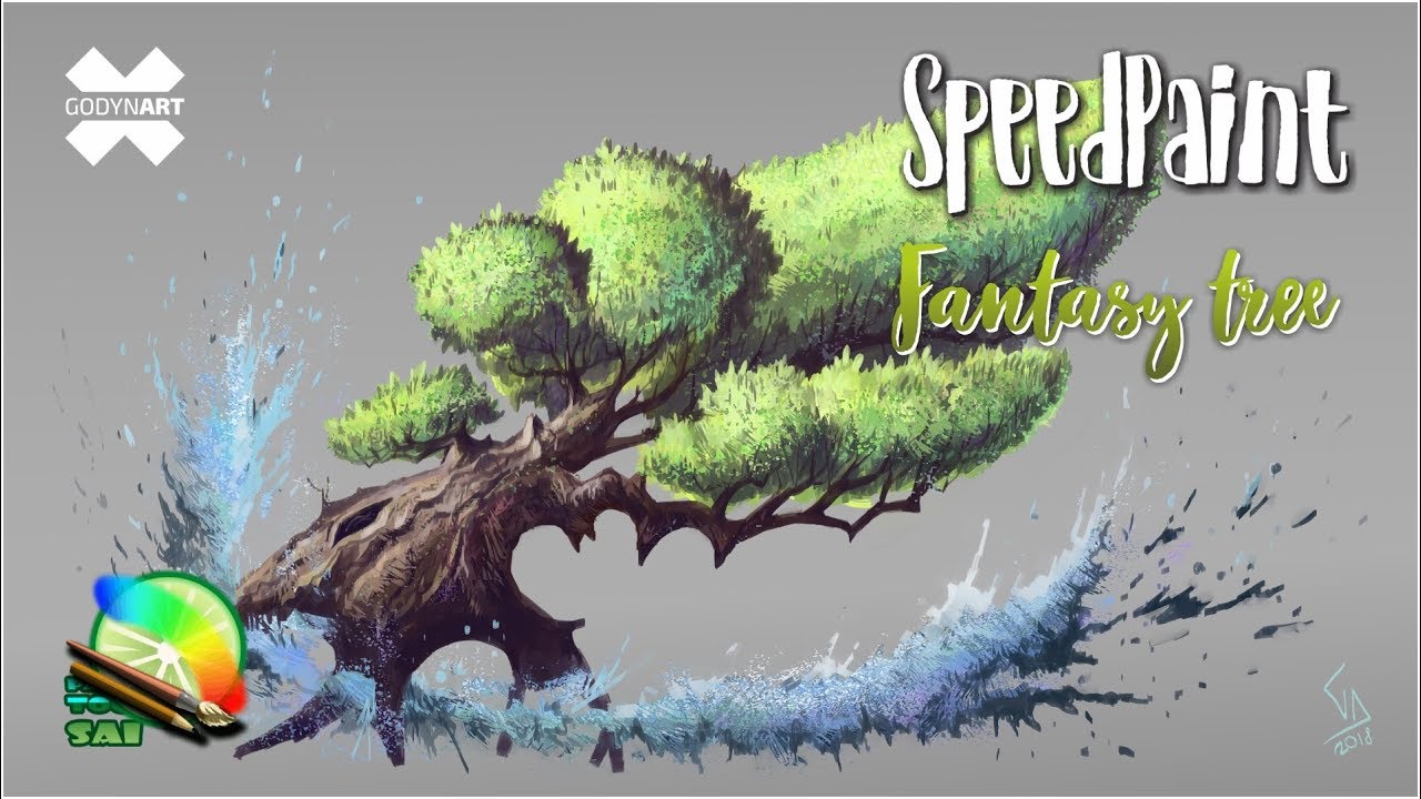 Как нарисовать волшебное дерево