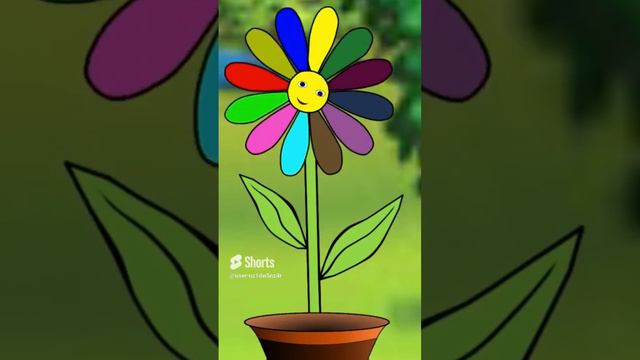 Смешной цветок. Poems by Agnia Barto. Animation  #ٍShorts #shortsvideo