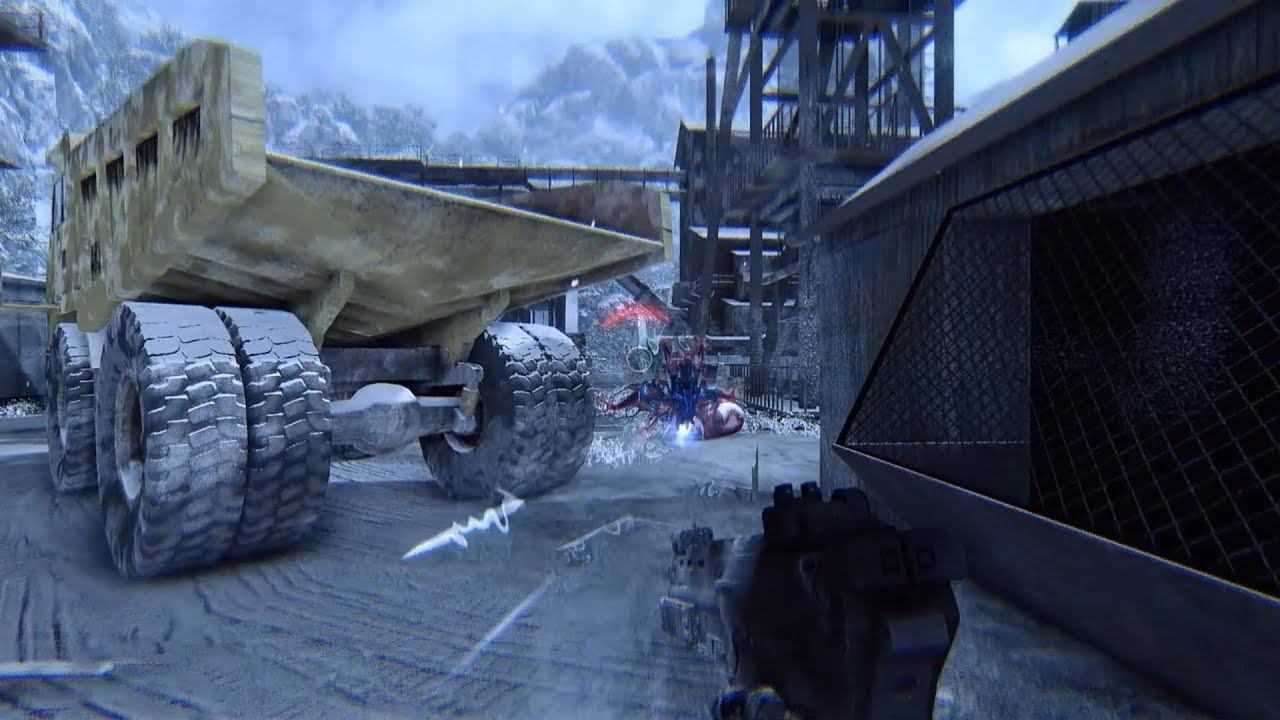 Crysis Warhead | Часть 4. Замёрзший авианосец. Битва на рудодобывающим комбинате. Уходим в шахты.