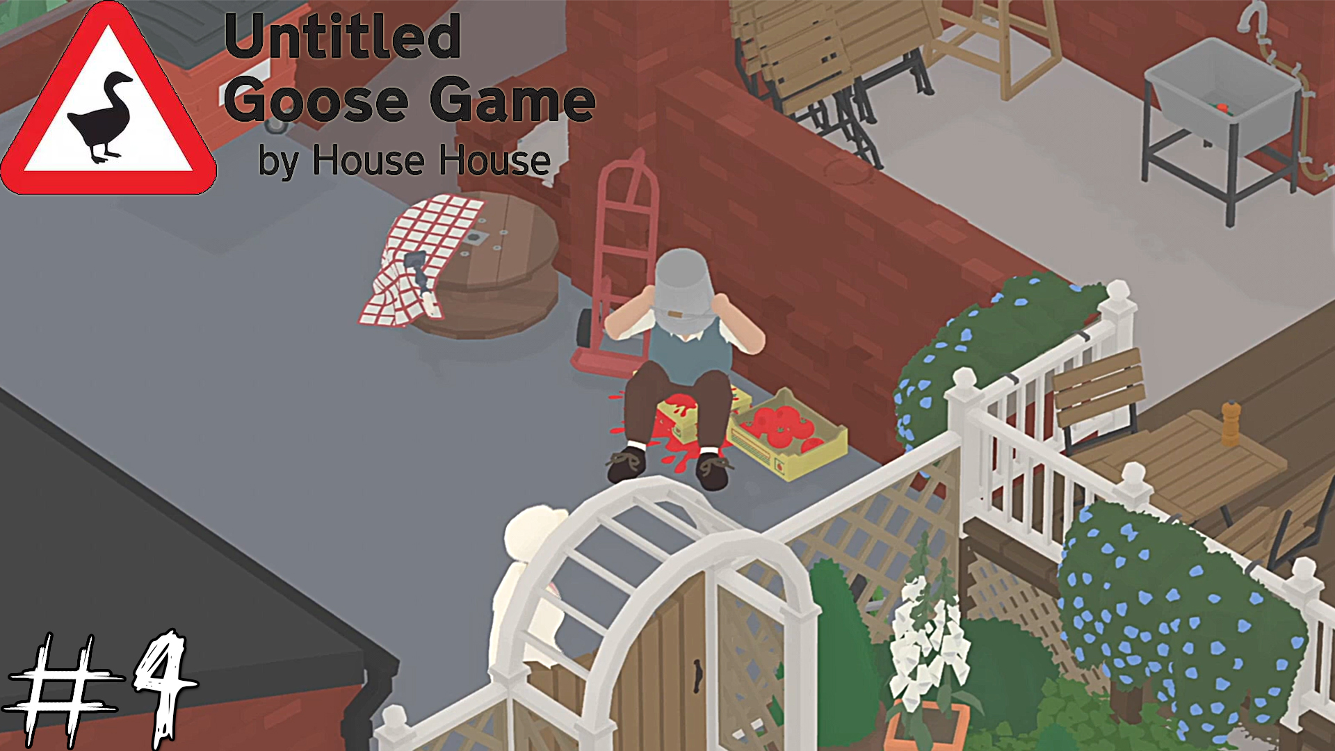 Untitled Goose Game #4 |Прохождение| Гусь в пабе