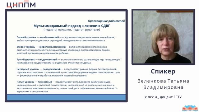 Консультирование родителей детей с синдромом дефицита внимания и гиперактивностью. Занятие 2